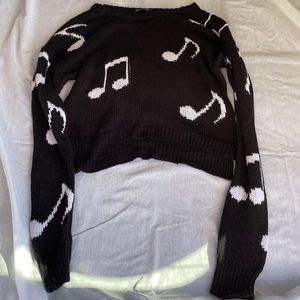 Hot Topic Music Note Sweater